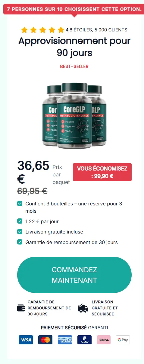 Offre de prix forfaitaire CoreGLP